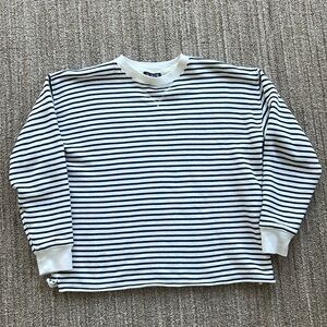 Jcrew Heritage terry relaxed crewneck sweatshirt - striped